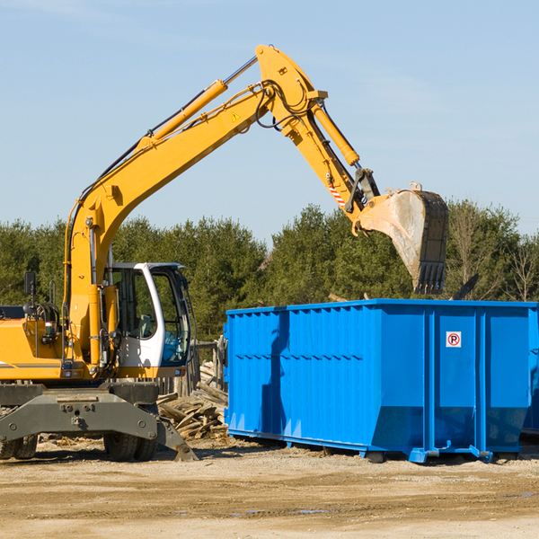 what are the rental fees for a residential dumpster in Becker MS